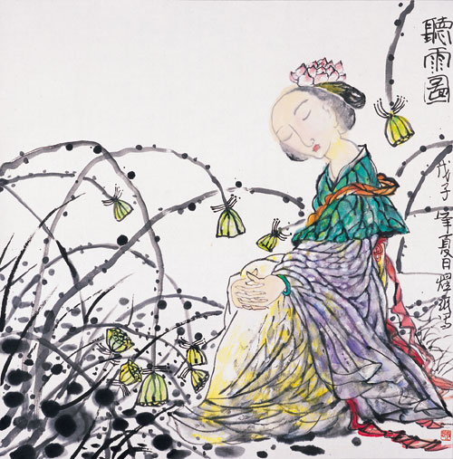 曾煜珉-《听雨图》